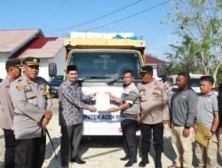Pendistribusian Logistik Pemilu 2024 ke Pulau Banyak dilepas oleh Kapolres Aceh Singkil