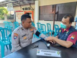 Polres Malang Gelar Pemeriksaan Kesehatan Personel Usai Pengamanan TPS