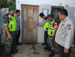 Bersinergi Prioritaskan Keamanan Logistik Pemilu Patroli Polsek Jabung Sambang PPK