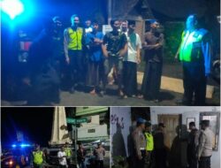 Kehadiran Patroli Blue Light On The Night Polsek Jabung Wujudkan Rasa Aman Dan Nyaman Sepanjang Malam.