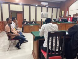 Sidang Perdana Perkara Pidana Pemilu, Dengan Terdakwa 2 Caleq dan 1 kepala Desa.