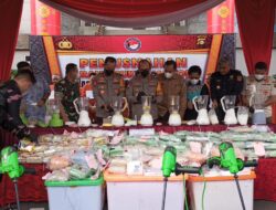 Kapolda Sumsel Pimpin Pemusnahan Sabu dan Ekstasi Senilai Rp100 Miliar