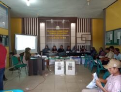 PPK Singkil selesai melakukan Penghitungan Suara