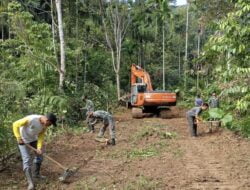 Kodim 0102/Pidie Mengerahkan Alat Berat Pada TMMD Reguler Ke-119