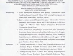KIP Agara: Sabtu Akan Gelar PSU di TPS 02 Desa Lawe Aunan