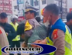 Pelaku Tabrak Lari Dibekuk Petugas Lalu Lintas Saat Pengamanan VVIP