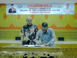 Kepala BNN Aceh Melakukan Penandatanganan Kerjasama dan Deklarasi ASN Aceh Tamiang Bersinar