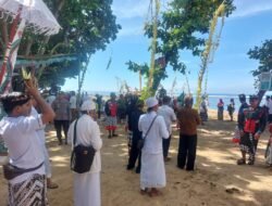 Jelang Hari Raya Nyepi, Polres Malang Pengamanan Upacara Jalanidhipuja di Pantai Balekambang