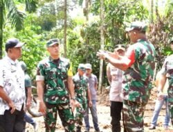 Kodim 0102/Pidie Menerima Kunker Tim Wasev Mabes TNI di Lokasi TMMD Ke-119 Tangse