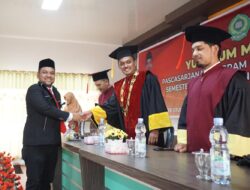 Selesaikan S2 Tiga Semester, Keuchik Romi Terima Gelar M.H dari IAIN Langsa