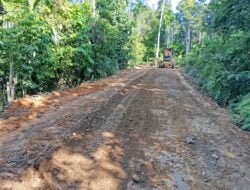 TMMD ke-119 Kodim 0102/Pidie Mulai Pengerjaan Pengerasan Jalan Pertanian di Gampong Beungga