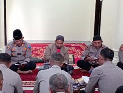Dengan Membaca Surat Yasin, Polres Bener Meriah Laksanakan Bimbingan Rohani dan Mental