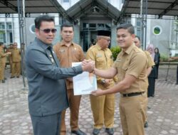 Pj. Bupati Bener Meriah Berikan Piagam Penghargaan Kepada Dinas, Badan, Kantor.