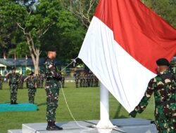 Prajurit Badak Hitam Yonif 113/JS Laksanakan Rutinitas Upacara Bendera, Danyonif 113/JS Bacakan Amanat ini,..?