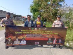 Antisipasi Kebakaran Hutan Dan Lahan, Polres Aceh Tengah Gencar Lakukan Patroli Sosialisasi
