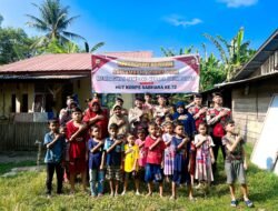 Hut ke-72 Korps Sabhara, Satuan Samapta Polres Pidie Bagikan Sembako Kepada Warga Kurang Mampu