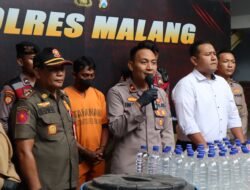Polres Malang Ungkap Kasus Produksi Miras Ilegal, Dua Pelaku Diamankan