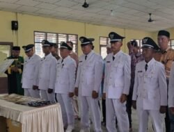 Teguh Mandiri Putra S.STP, Lantik Pj Keuchik Kecamatan dan Ketua PKK Gampong.