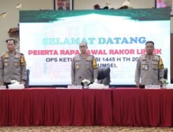Gelar Rapat Koordinasi Linsek Operasi Ketupat Musi 2024, Kapolda Sumsel : Antisipasi Perlintasan Kereta Api Titik Utama Kemacetan