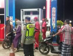 Ada Apa!! Kapolsek Pante Bidari Sidak SPBU Lhok Nibong