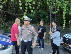 Gerak cepat polres Minsel atasi kecelakaan di jalan trans Sulawesi 