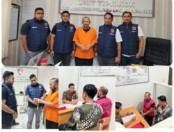 Polres Lhokseumawe Serahkan Tersangka dan Barang Bukti Kasus Korupsi APBG Gampong Meunasah Lhok ke Kejaksaan