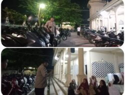 Polsek Syamtalira Bayu Tarawih Keliling di Mesjid Syuhada Mideun Bayu