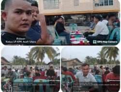 Pengurus LP-KPK Aceh Utara,memenuhi Acara buka Puasa bersama