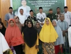 Kankemenag Bireuen, Bagikan 500 Paket Sembako Kepada Masyarakat kurang mampu di Bireuen.