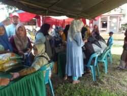 Bersama Instansi Pemerintah Kodim 0117/Aceh Tamiang Menggelar Kegiatan Bazar Murah Menyambut Idul Fitri