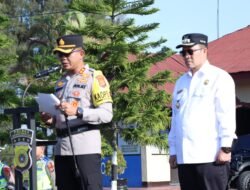 Kapolres  Bener Meriah Pimpin Apel Gelar Pasukan Operasi Ketupat Seulawah 2024