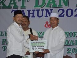 Laporan Pertanggung Jawaban Penyaluran Zakat Senif dan Fakir Miskin Tahun 2024 Sekaligus Penyaluran Zakat dan Infaq.