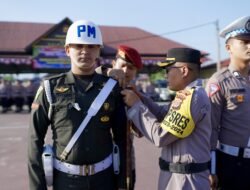 Kapolres Pidie Bacakan Amanat Kapolri Dalam Apel Gelar Pasukan Operasi Ketupat Seulawah 2024