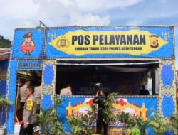 Kapolres Aceh Tengah Cek Kesiapan Pos Pam Dan Pos Yan Kesiapan Pam Idul Fitri 1445 H