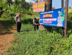 Satlantas Polres Pidie Pasang Spanduk Imbauan Rawan Laka Lantas