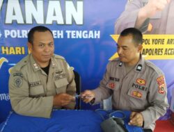 Si Dokkes Polres Aceh Tengah Cek Kesehatan Petugas Pos Pam Dan Pos Yan Lebaran