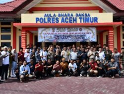 Halal Bihalal Bersama Wartawan, Ini Harapan Kapolres Aceh Timur