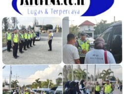 Polantas Lhokseumawe Melaksanakan Peninjauan dan Pelepasan Rombongan Mudik Gratis