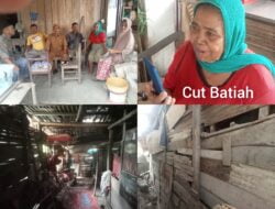 Cut Batiah Tinggal dalam Rumah Tak Layak Huni