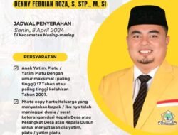 Ketua DPRK Agara Kucurkan Dana Aspirasi Untuk Santunan Anak Yatim