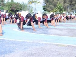 Personel Polres Bener Meriah Laksanakan Olahraga Pagi Guna Tingkatkan Kesehatan Dan Kebugaran Fisik