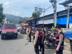 Cegah Kejahatan Dan Premanisme, Tim Patroli Presisi Samapta Polres Aceh Tengah Sambangi Titik Keramaian