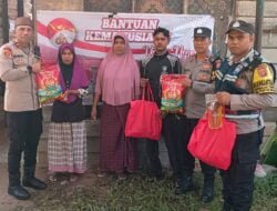 Kapolsek Pante Bidari Kembali Salurkan Bantuan Kemanusiaan Untuk Warga Kurang Mampu