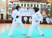 Latihan Beladiri Rutin Meningkatkan Kesiapan Anggota Polri Polres Lhokseumawe