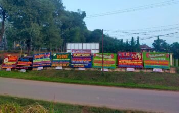 Berhasil Ungkap Kasus Pembunuhan, Mapolsek Keluang Dibanjiri Karangan Bunga