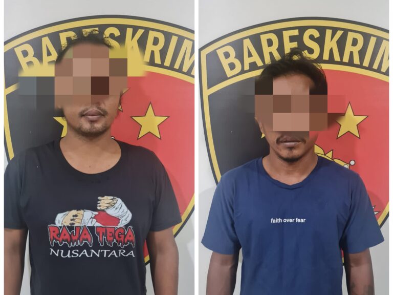 Polisi Ringkus Dua Spesialis Bobol Rumah Kosong di Kecamatan Keluang