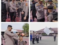 Polres Pidie Gelar Tradisi Pembaretan Bintara Remaja