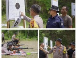 Jelang Pilkada, Anggota Polres Pidie Polda Aceh Latih Ketangkasan Menembak