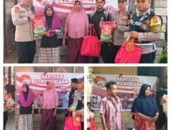 Kapolsek Pantee Bidari Polres Aceh Timur Bantu Warga Kurang Mampu