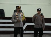 Kapolres Bener Meriah Pimpin Apel Penyambutan Siswa Latihan kerja SPN Seulawah Polda Aceh Gel I Tahun 2024